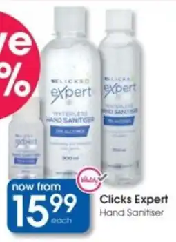 Clicks Clicks Expert Hand Sanitiser offer
