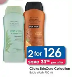 Clicks Clicks SkinCare Collection Body Wash offer
