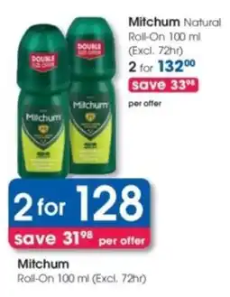 Clicks Mitchum Roll-On offer