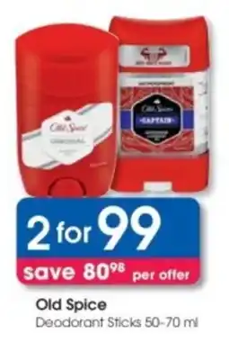 Clicks Old Spice Deodorant Sticks offer