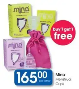 Clicks Mina Menstrual Cups offer
