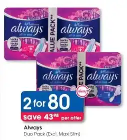 Clicks Always Duo Pack offer