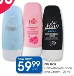 Clicks No Hair Hair Removal Lotion and Cream offer