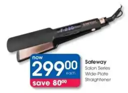 Clicks Safeway Salon Series Wide-Plate Straightener offer