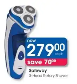Clicks Safeway 3-Head Rotary Shaver offer