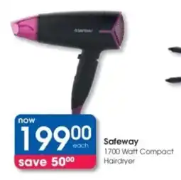 Clicks Safeway 1700 Watt Compact Hairdryer offer