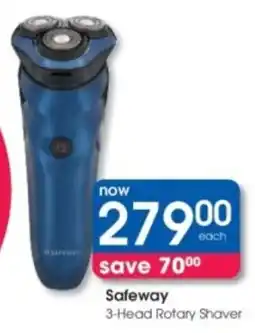 Clicks Safeway 3-Head Rotary Shaver offer