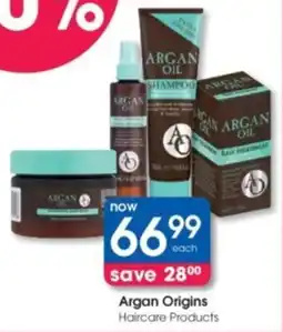 Clicks Argan Origins Haircare Products offer