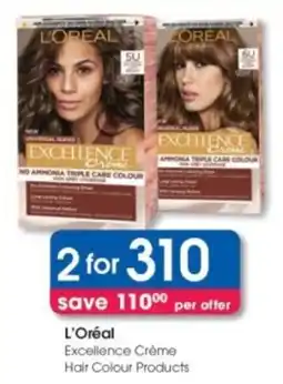 Clicks L'Oréal Excellence Crème Hair Colour Products offer