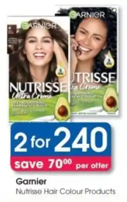 Clicks Garnier Nutrisse Hair Colour Products offer