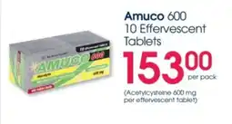 Clicks Amuco 600 10 Effervescent Tablets offer