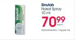 Clicks Sinutab Nasal Spray offer