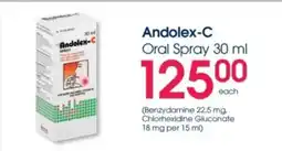 Clicks Andolex-C Oral Spray offer