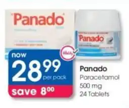 Clicks Panado Paracetamol 500 mg offer