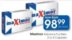 Clicks Maximor Advance For Men offer