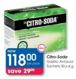 Clicks Citro-Soda Gastric Antacid Sachets offer