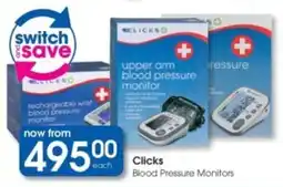 Clicks Clicks Blood Pressure Monitors offer