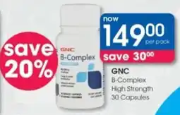 Clicks GNC B-Complex High Strength offer