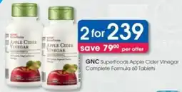 Clicks GNC SuperFoods Apple Cider Vinegar Complete Formula offer