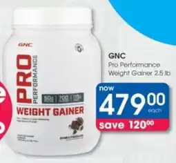 Clicks GNC Pro Performance Weight Gainer offer
