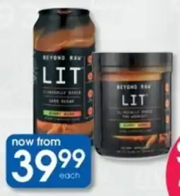 Clicks GNC Beyond Raw LIT Pre-Workout offer
