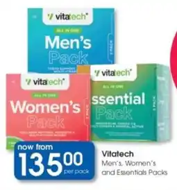 Clicks Vitatech Men's, Women's and Essentials Packs offer