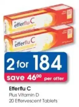 Clicks Efferflu C Plus Vitamin D offer