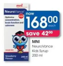 Clicks MNI NeuroVance Kids Syrup offer