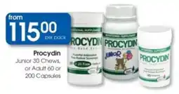 Clicks Procydin Junior Chews or Adult Capsules offer