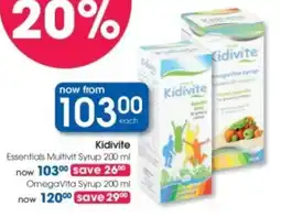 Clicks Kidivite Essentials Multivit Syrup offer