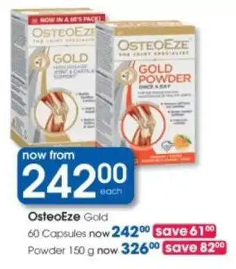 Clicks OsteoEze Gold offer