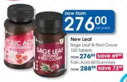 Clicks New Leaf Sage Leaf & Red Clover offer