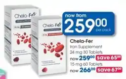Clicks Chela-Fer Iron Supplement offer