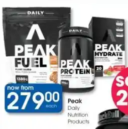 Clicks Peak Daily Nutrition Products offer