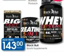 Clicks Black Bull Sports Supplements offer