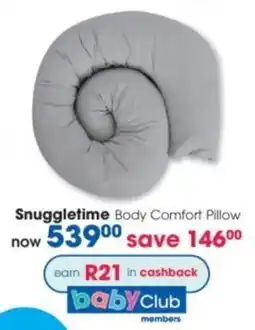 Clicks Snuggletime Body Comfort Pillow offer
