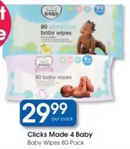Clicks Clicks Made 4 Baby Baby Wipes offer