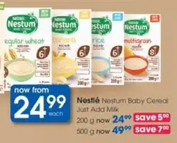 Clicks Nestle Nestum Baby Cereal Just Add Milk offer