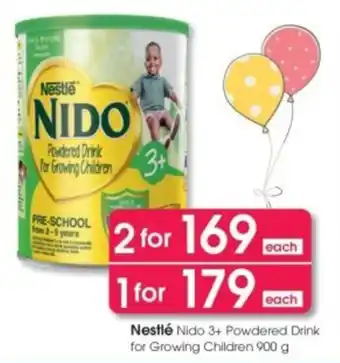 Clicks Nestlé Nido 3+ Powdered Drink for Growing Children offer