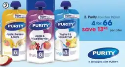 Clicks Purity Pouches offer