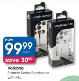 Clicks Volkano Stannic Series Earphones with Mic offer