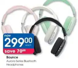 Clicks Bounce Aurora Series Bluetooth Headphones offer