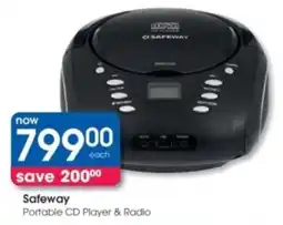 Clicks Safeway Portable CD Player & Radio offer