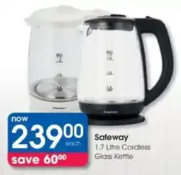 Clicks Safeway Cordless Glass Kettle offer
