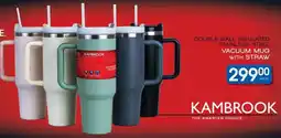 Clicks Kambrook double-wall insulated stainless steel vacuum mug with straw offer