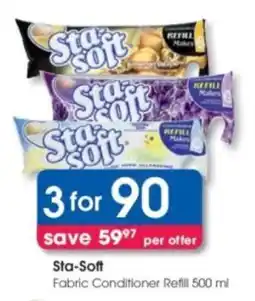 Clicks Sta-Soft Fabric Conditioner Refill offer