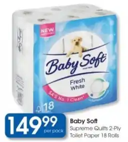 Clicks Baby Soft Supreme Quilts 2-Ply Toilet Paper offer