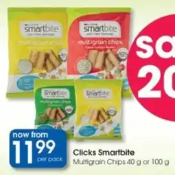 Clicks Clicks Smartbite Multigrain Chips offer