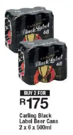 OK Liquor Carling Black Label Beer Cans offer