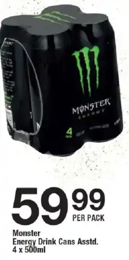 OK Liquor Monster Energy Drink Cans Asstd. offer